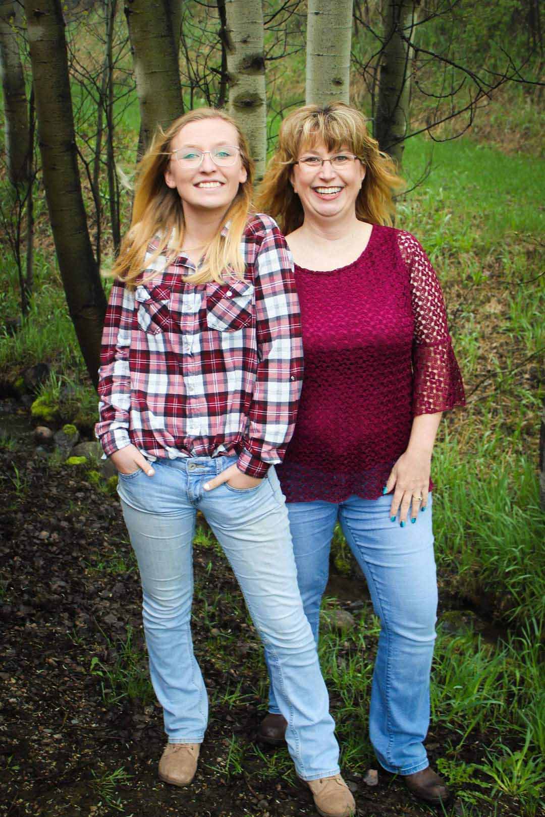 Purple Cow Insurance agents Lorna and Amberlee Olson portrait